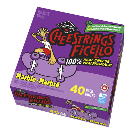 Black Diamond Marble Cheestrings, 40 × 21 g