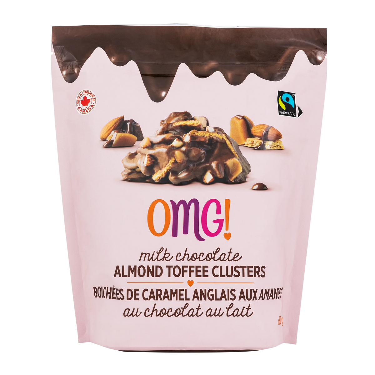 OMG! Milk Chocolate Almond Toffee Clusters, 680 g