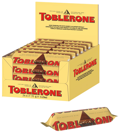 Toblerone Swiss Milk Chocolate, 24 × 35 g