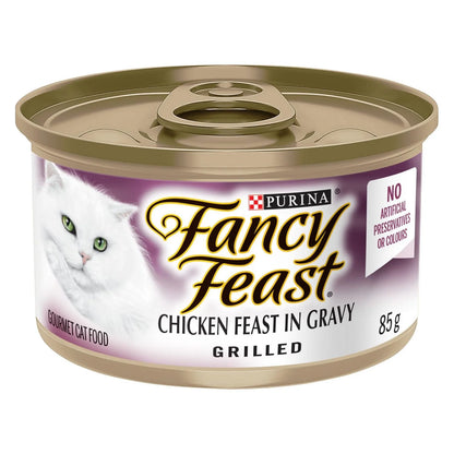 Fancy Feast Grilled Chicken Feast in Gravy Wet Cat Food, 85 g
