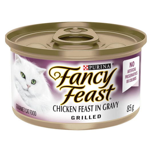 Fancy Feast Grilled Chicken Feast in Gravy Wet Cat Food, 85 g