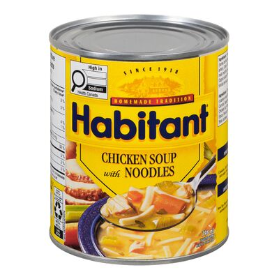 Habitant Ready-to-Serve Chicken Soup with Egg Noodles, 796 mL
