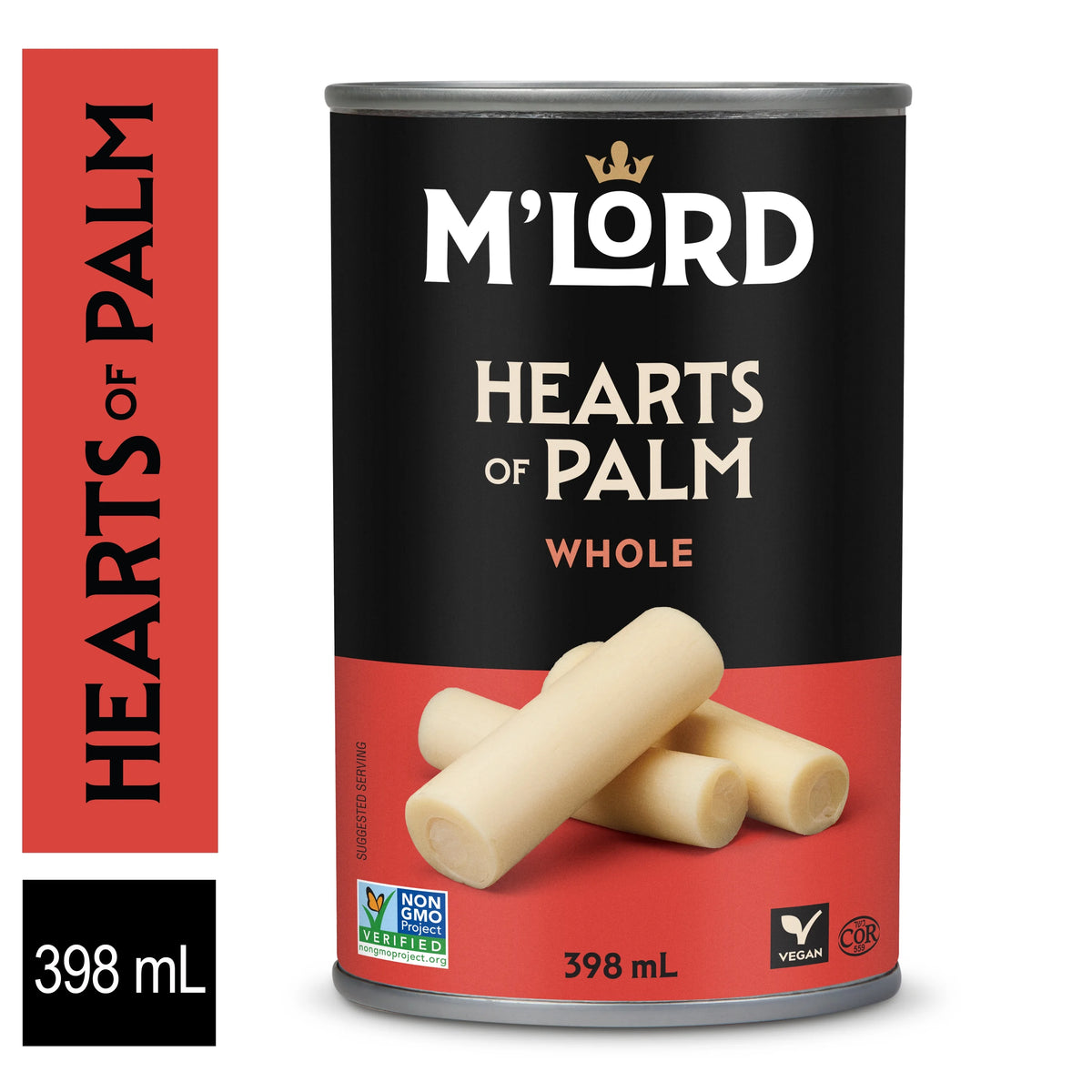M'Lord Whole Hearts of Palm, 398 mL