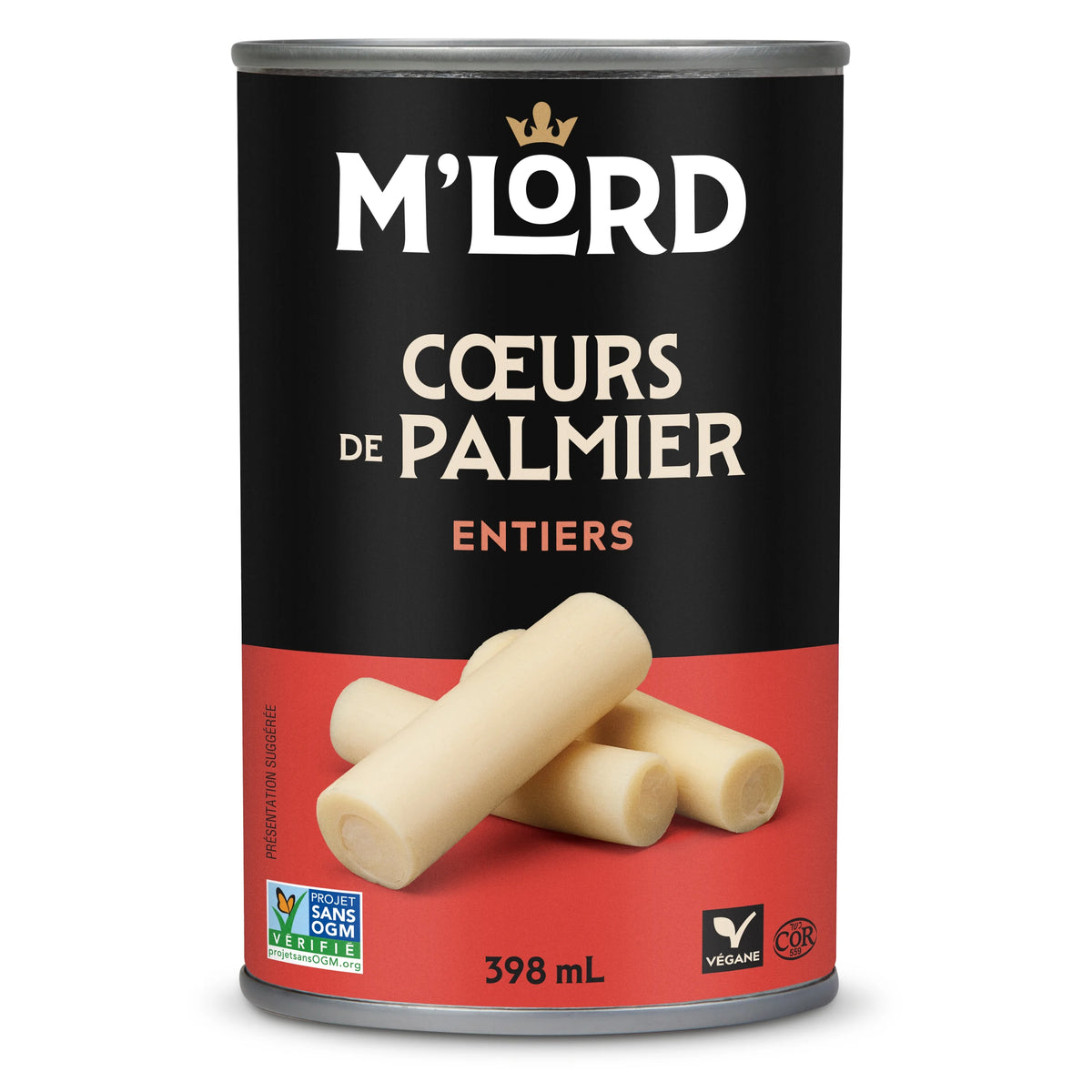 M'Lord Whole Hearts of Palm, 398 mL