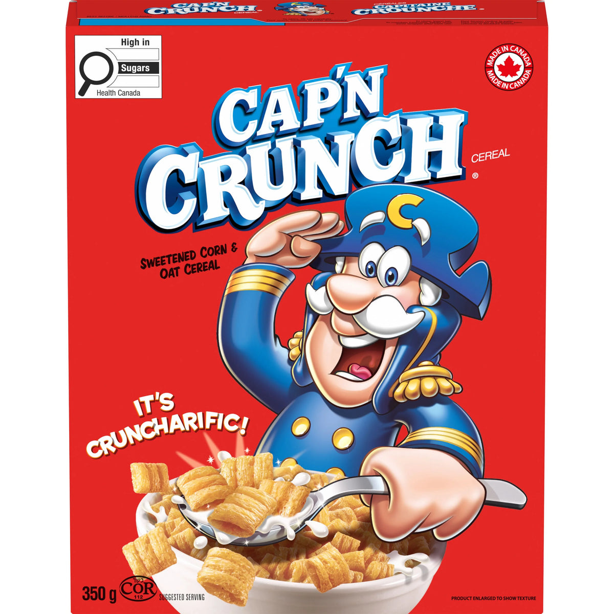 Cap'N Crunch Original Cereal, 350 g