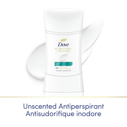Dove Advanced Care Unscented Deodorant for Women, 45 g