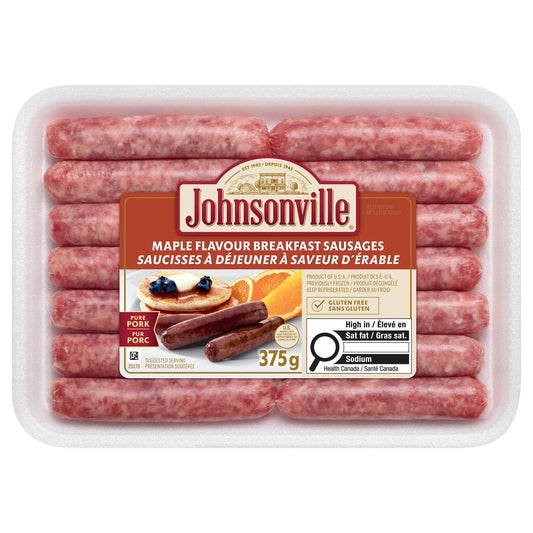 Johnsonville Maple Breakfast Sausage Links, 375 g