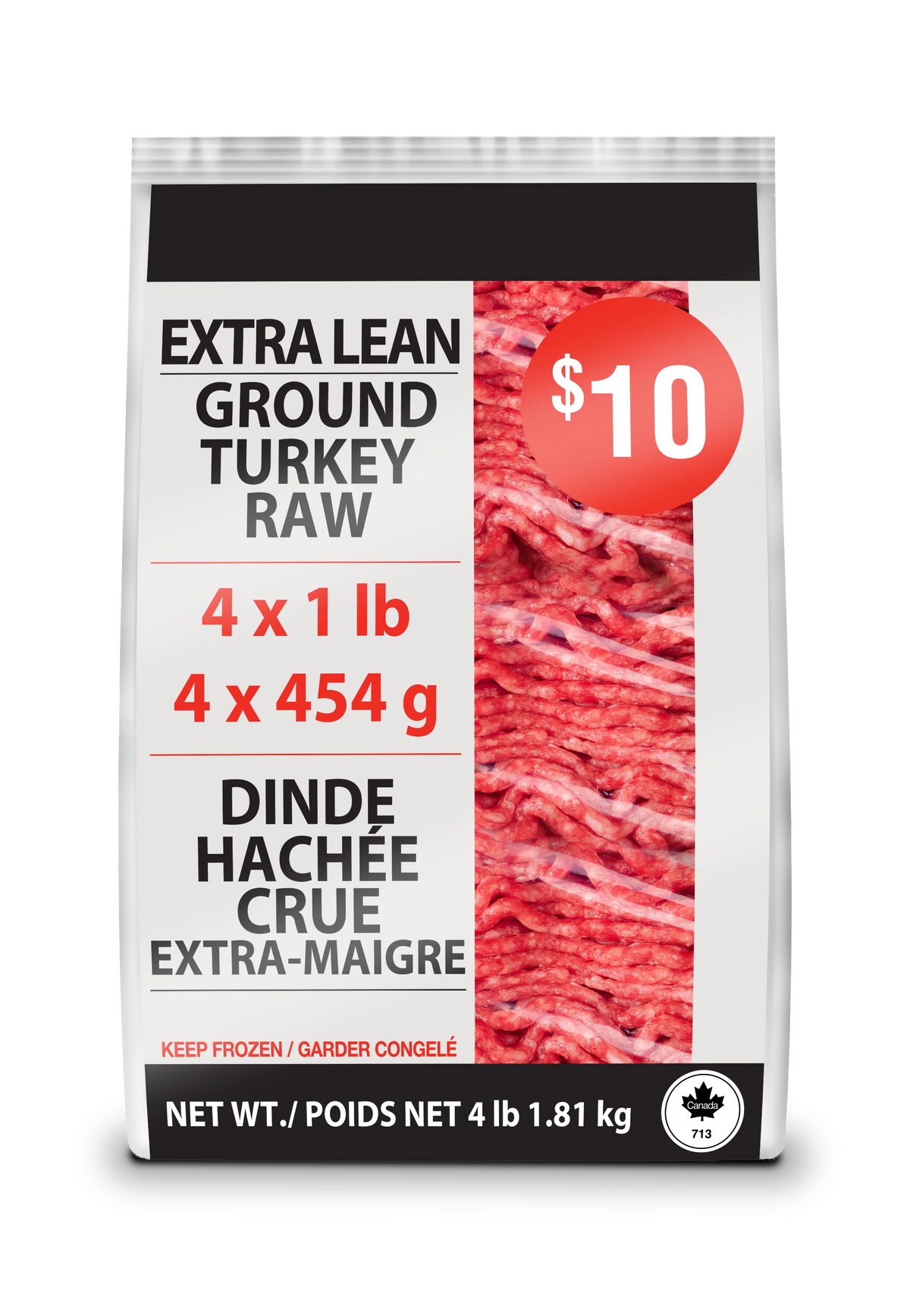 Butchers Selection Extra Lean Ground Turkey, 4 × 454 g