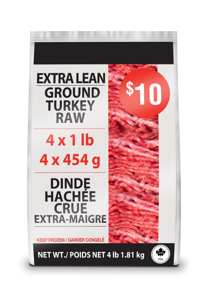 Butchers Selection Extra Lean Ground Turkey, 4 × 454 g
