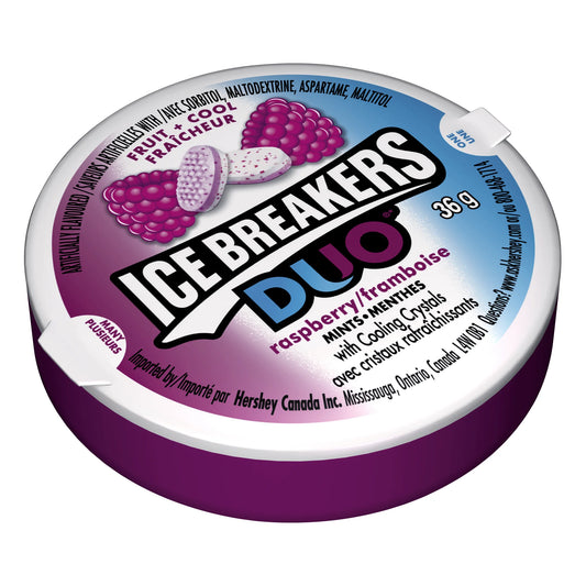 Ice Breakers Duo Raspberry Mints, 6 × 36 g