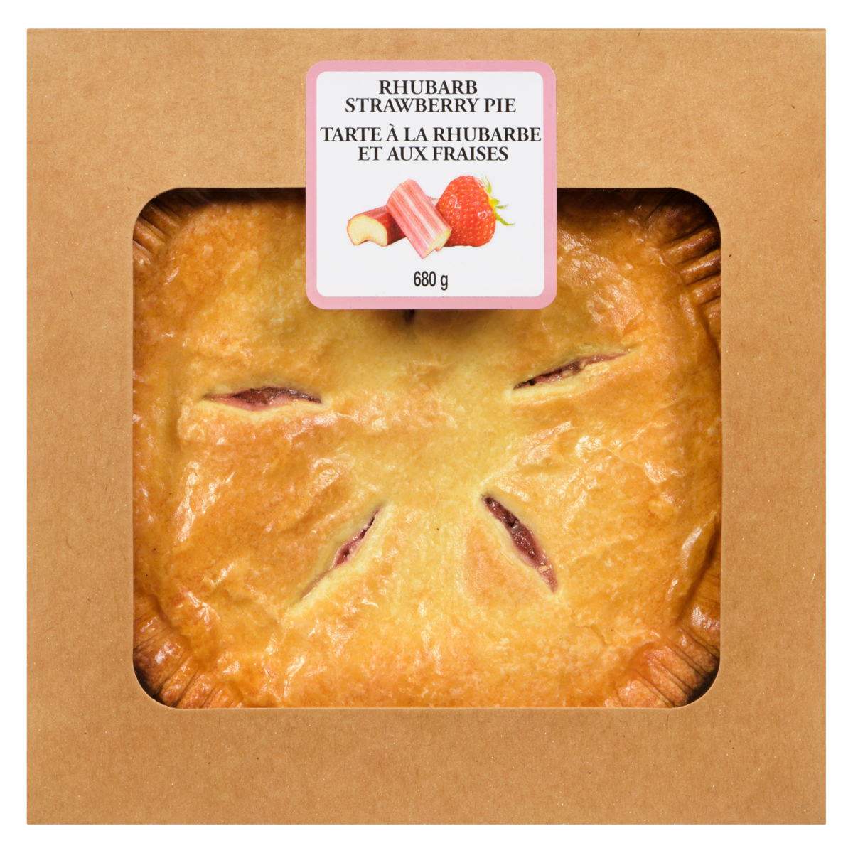 Strawberry Rhubarb Pie, 8 Inch, 680 g