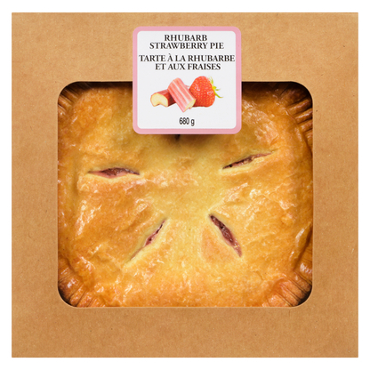 Strawberry Rhubarb Pie, 8 Inch, 680 g