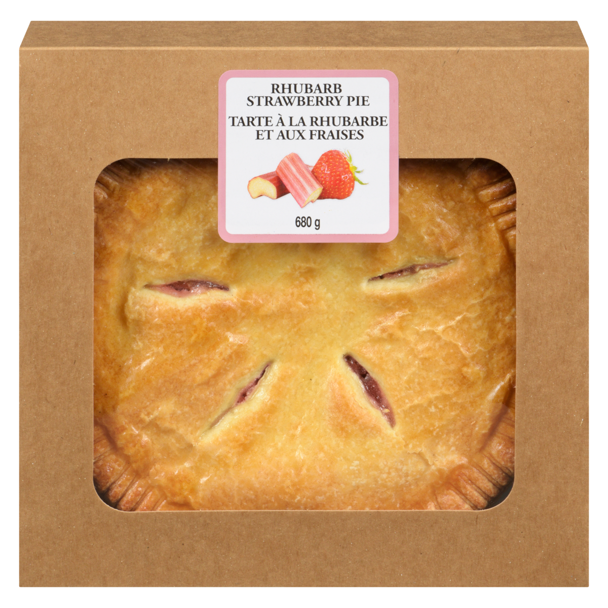 Strawberry Rhubarb Pie, 8 Inch, 680 g