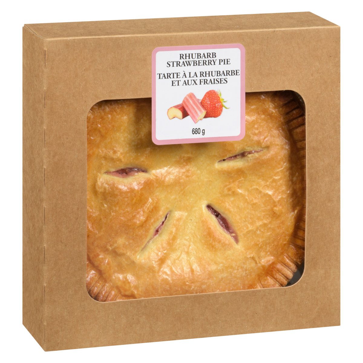 Strawberry Rhubarb Pie, 8 Inch, 680 g
