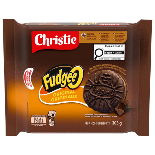Fudgee-O Chocolatey Crème Filled Sandwich Cookies, 303 g