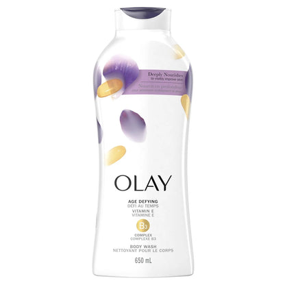 Olay Age Defying Body Wash with Vitamin E, 650 mL