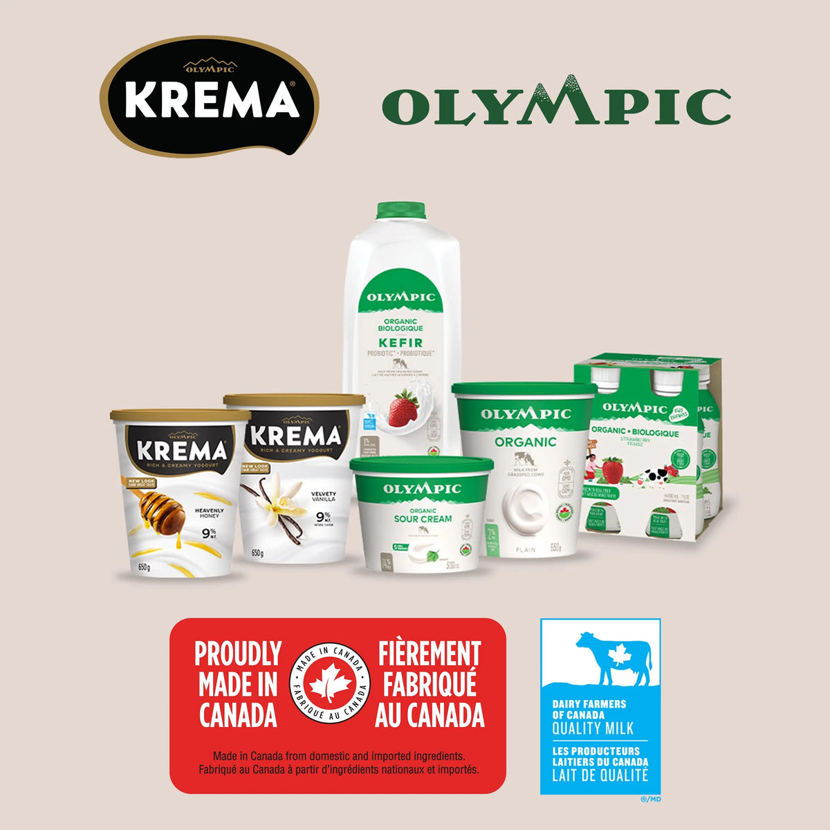Olympic Krema Honey Yogurt 9% M.F., 650 g