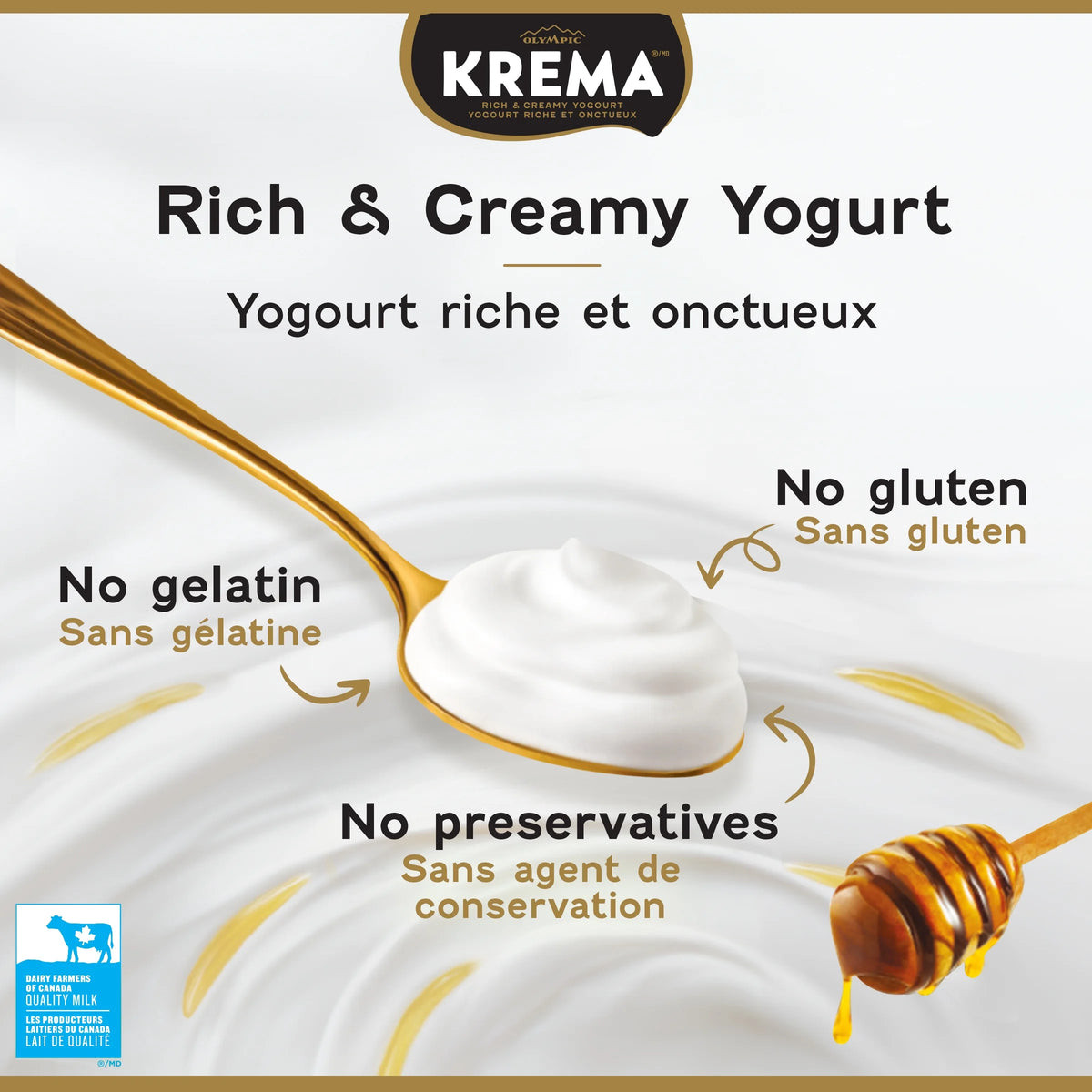 Olympic Krema Honey Yogurt 9% M.F., 650 g