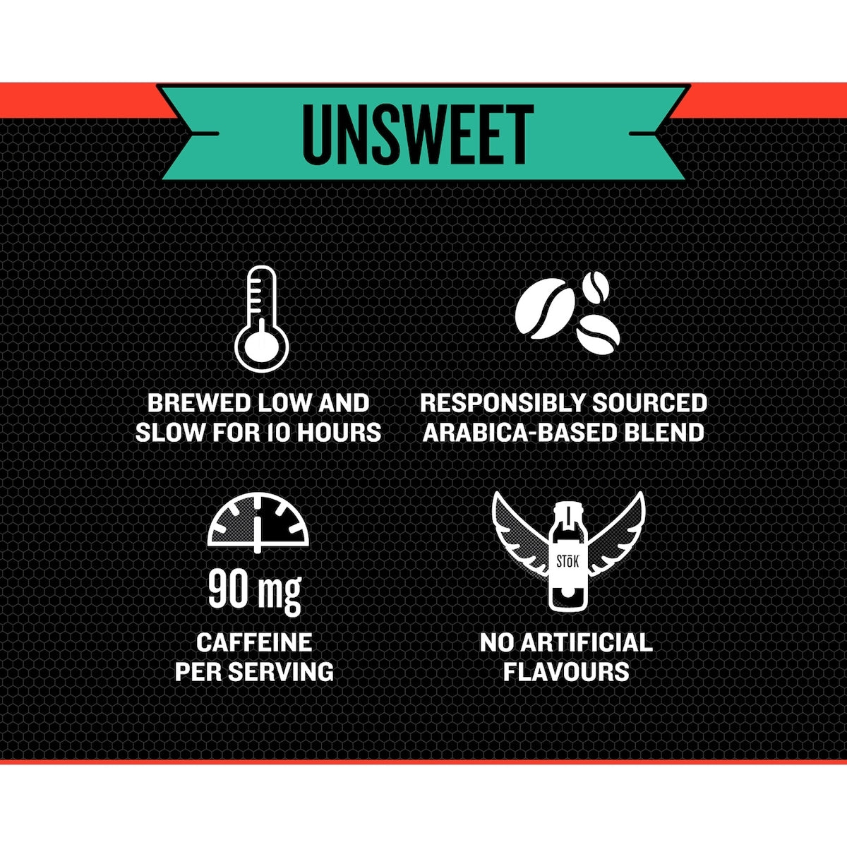 SToK Cold Brew Coffee Black Unsweetened, 1.42 L