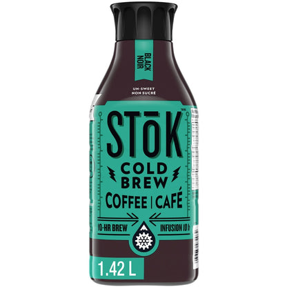SToK Cold Brew Coffee Black Unsweetened, 1.42 L
