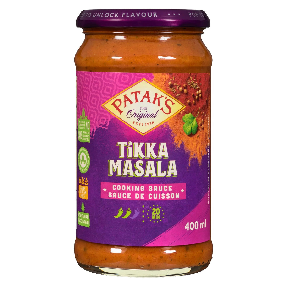 Patak's Tikka Masala Cooking Sauce, 400 mL