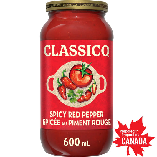 Classico Spicy Red Pepper Pasta Sauce, 600 mL