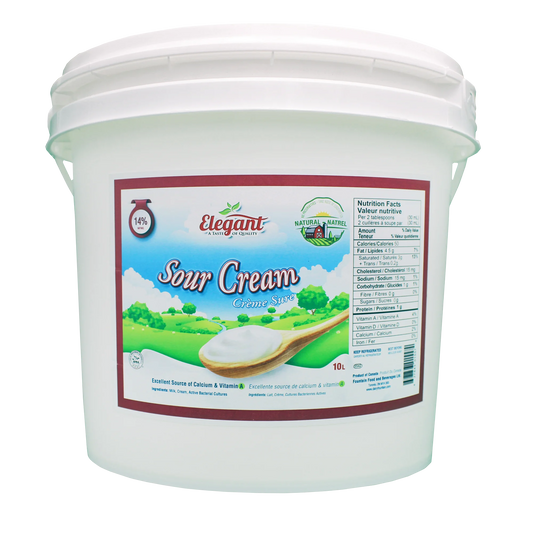 Elegant 14% Sour Cream, 10 L