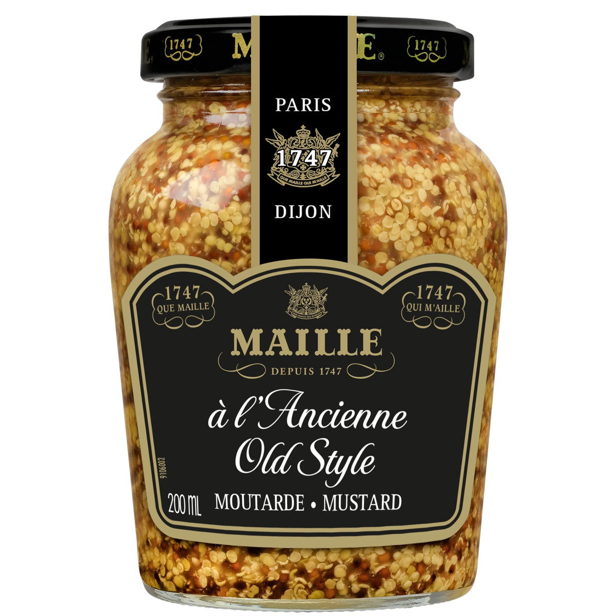 Maille Old Style Dijon Mustard, 200 mL