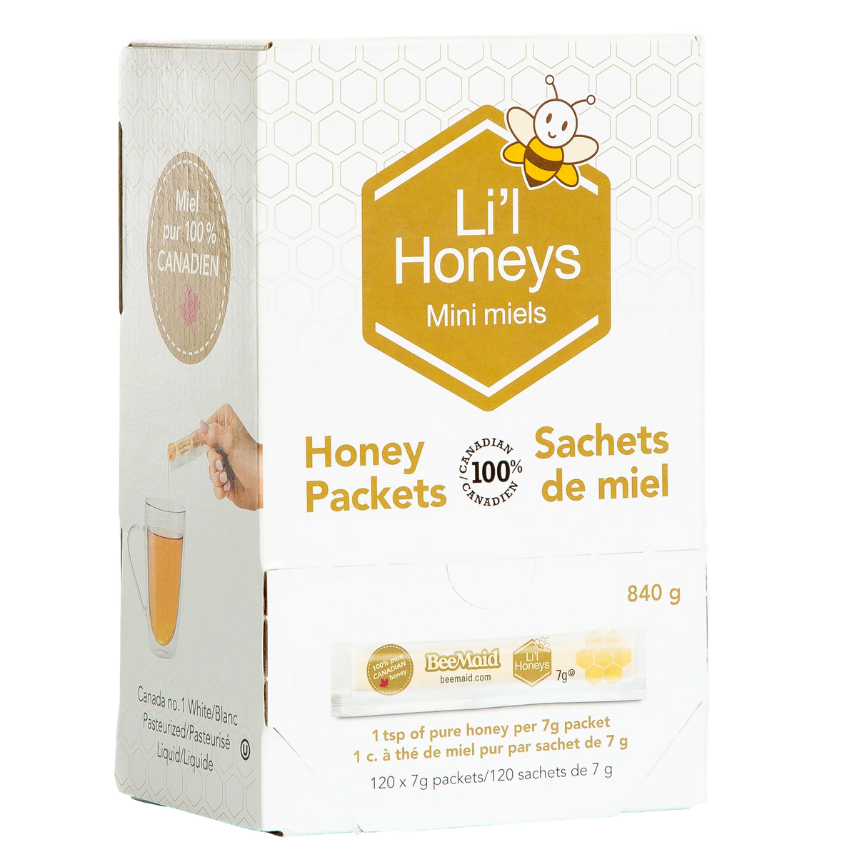 Li'l Honeys Honey Packets, 120 × 7 g