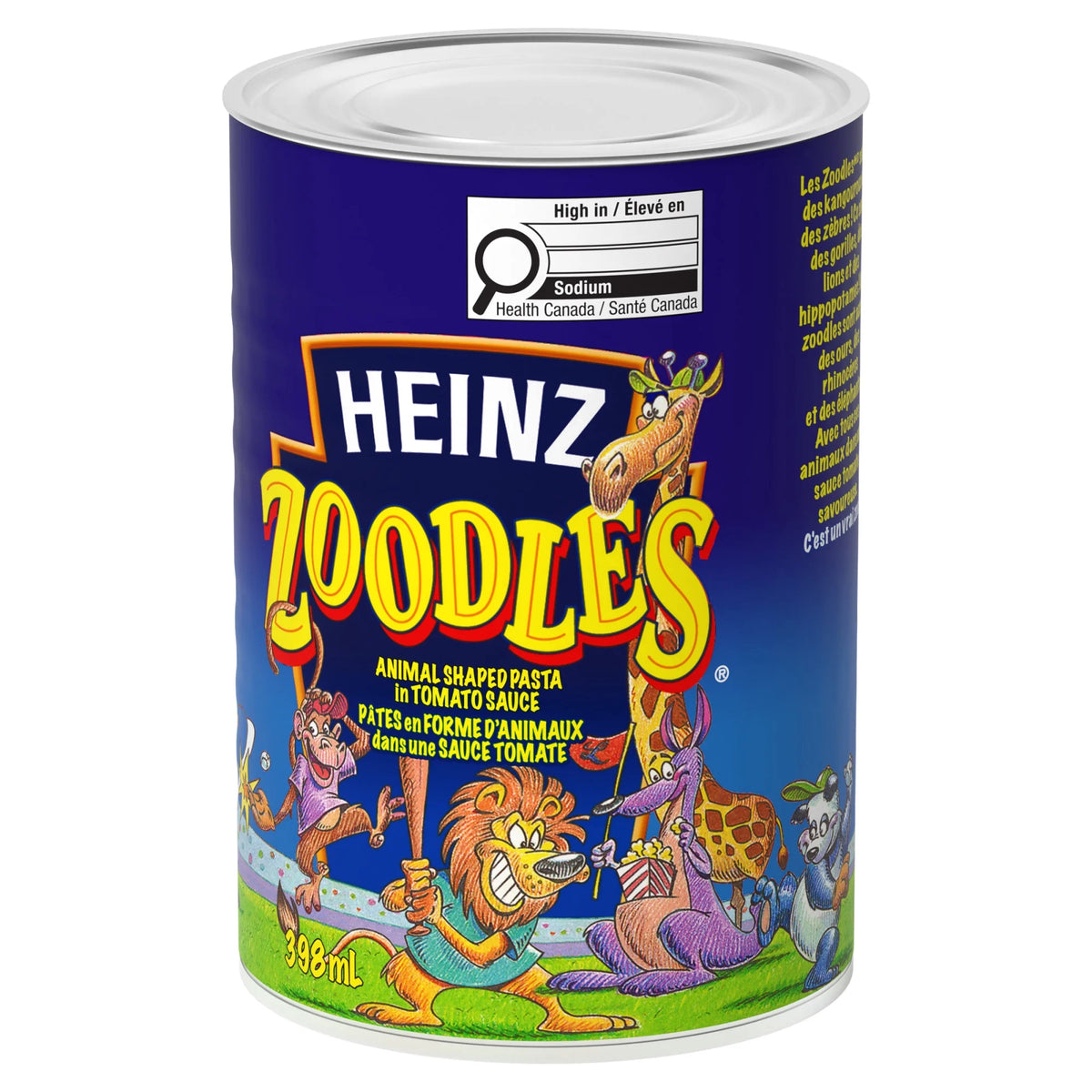 Heinz Zoodles Animal Shaped Pasta in Tomato Sauce, 398 mL