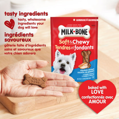 Milk-Bone Soft & Chewy Chicken Drumsticks Dog Treats, 113 g