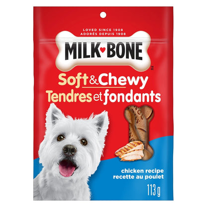Milk-Bone Soft & Chewy Chicken Drumsticks Dog Treats, 113 g