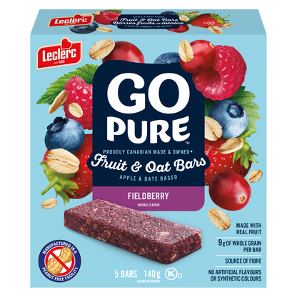 Go Pure Fruit & Oat Bars Fieldberry, 140 g