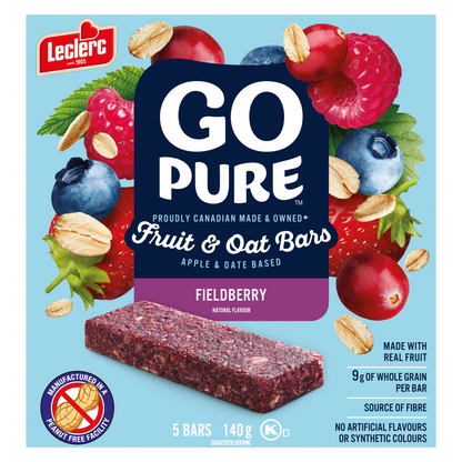 Go Pure Fruit & Oat Bars Fieldberry, 140 g