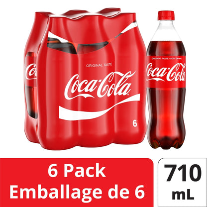 Coca-Cola Cola Bottles, 6 × 710 mL