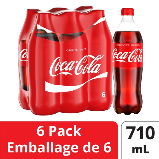 Coca-Cola Cola Bottles, 6 × 710 mL