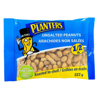 Planters Roasted In-Shell Unsalted Peanuts, 227 g