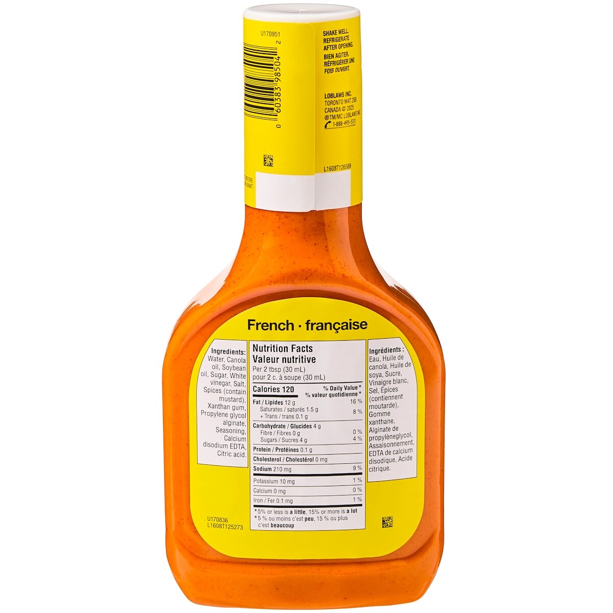 No Name French Salad Dressing, 475 mL