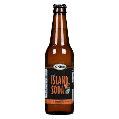 Grace Island Soda Ginger Beer Bottles, 12 × 355 mL