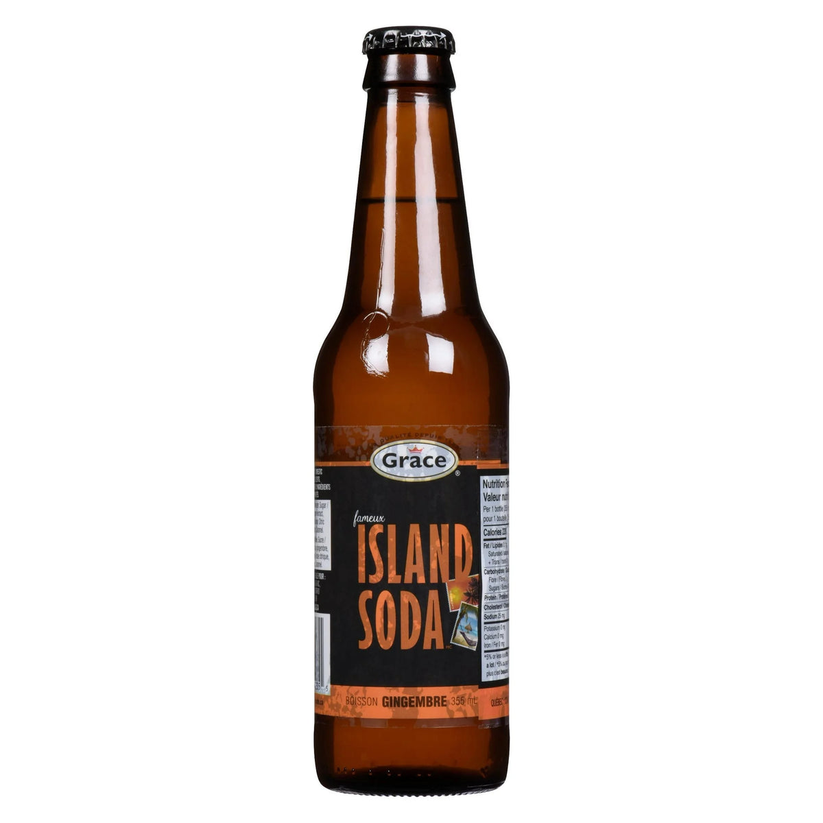 Grace Island Soda Ginger Beer Bottles, 12 × 355 mL