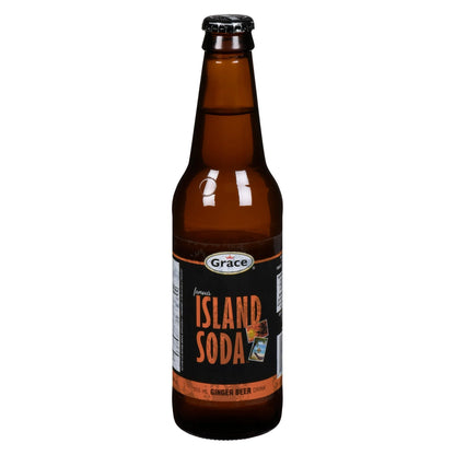 Grace Island Soda Ginger Beer Bottles, 12 × 355 mL