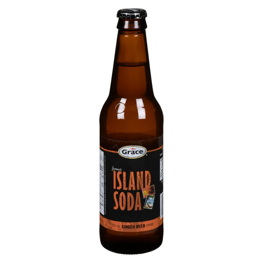 Grace Island Soda Ginger Beer Bottles, 12 × 355 mL