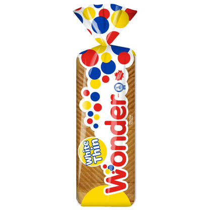 Wonder White Thin Sandwich Bread, 675 g