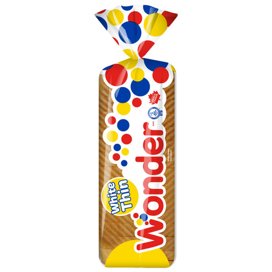 Wonder White Thin Sandwich Bread, 675 g