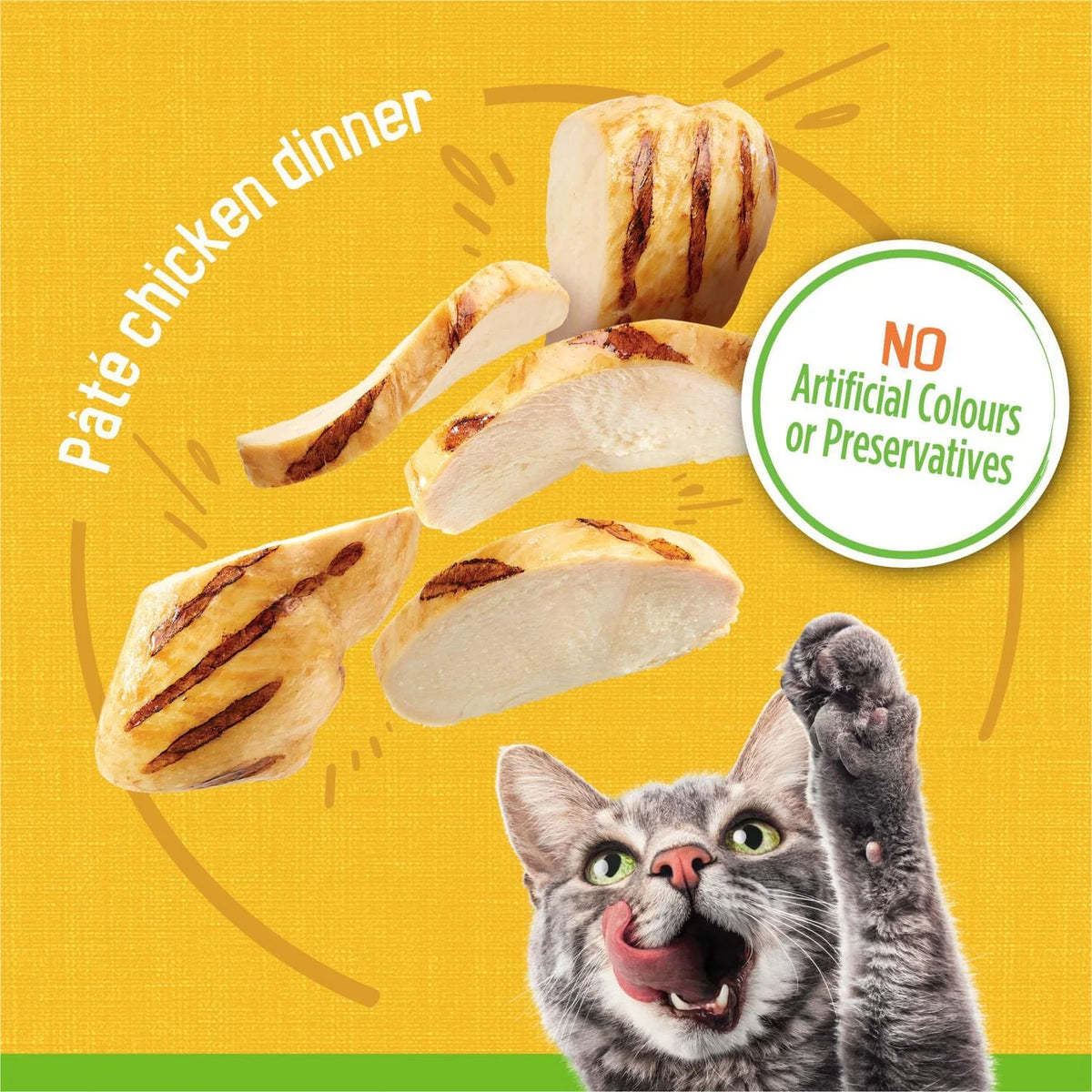 Friskies Pate Chicken Dinner Wet Cat Food, 156 g
