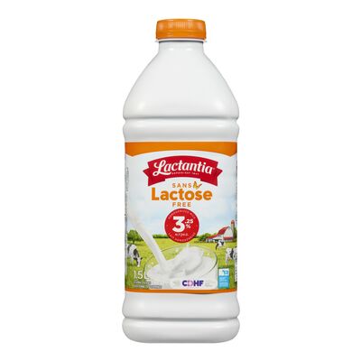Lactantia 3.25% Lactose-Free Milk, 1.5 L