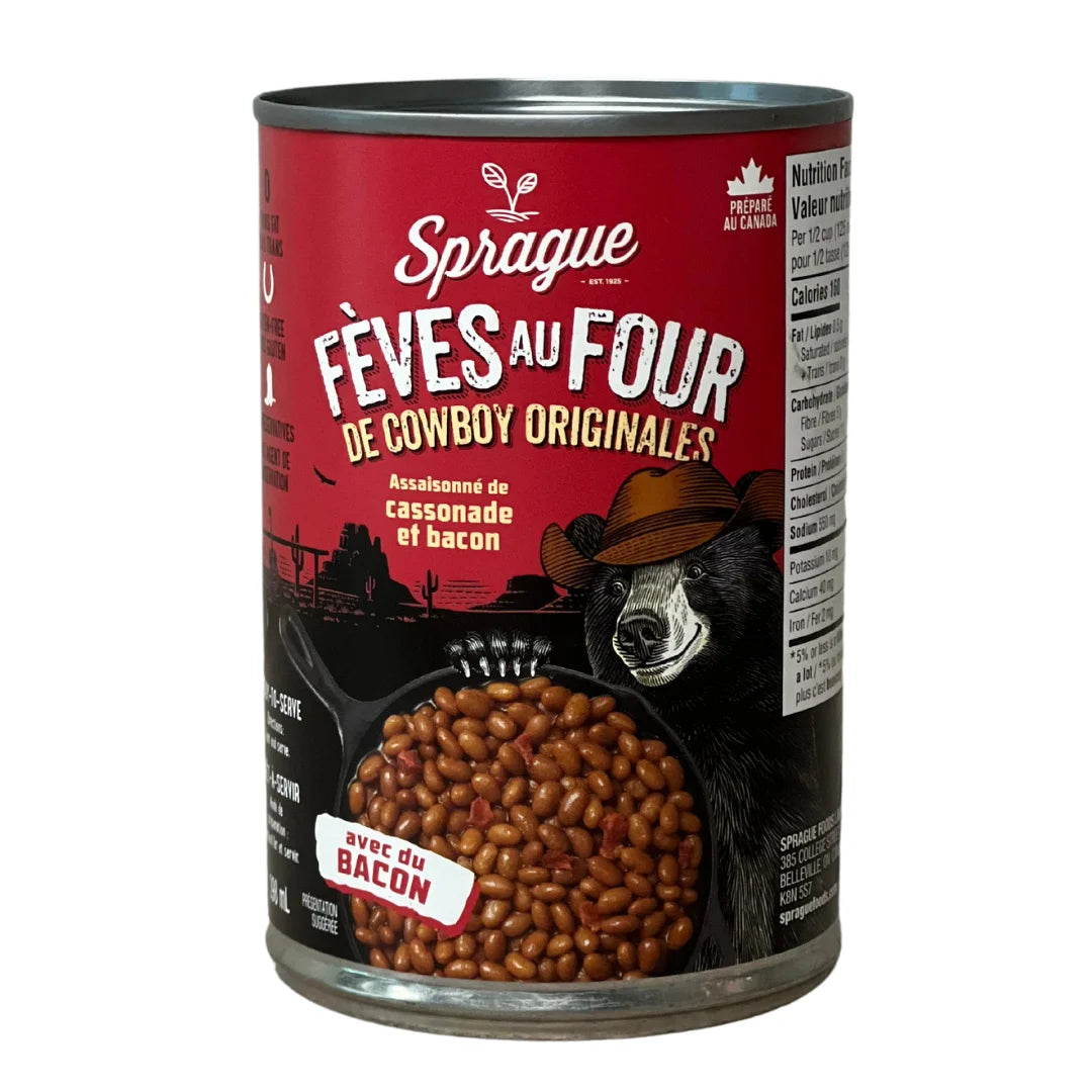 Sprague Cowboy Baked Beans with Bacon and Brown Sugar, 398 mL