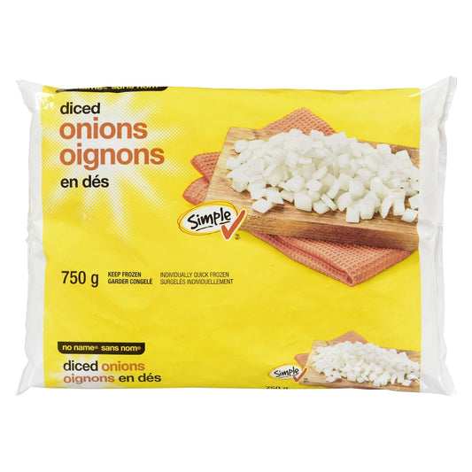 No Name Diced Onions, 750 g