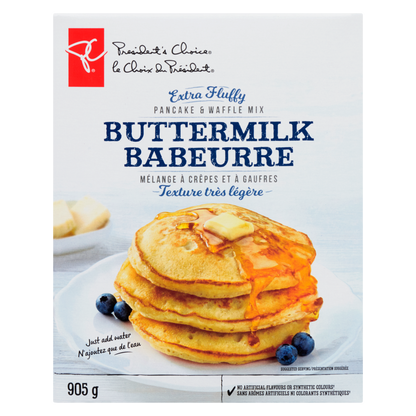 President's Choice Extra-Fluffy Buttermilk Pancake & Waffle Mix, 905 g