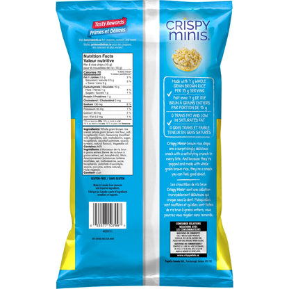 Quaker Crispy Minis Brown Rice Chips Butter Popcorn, 100 g